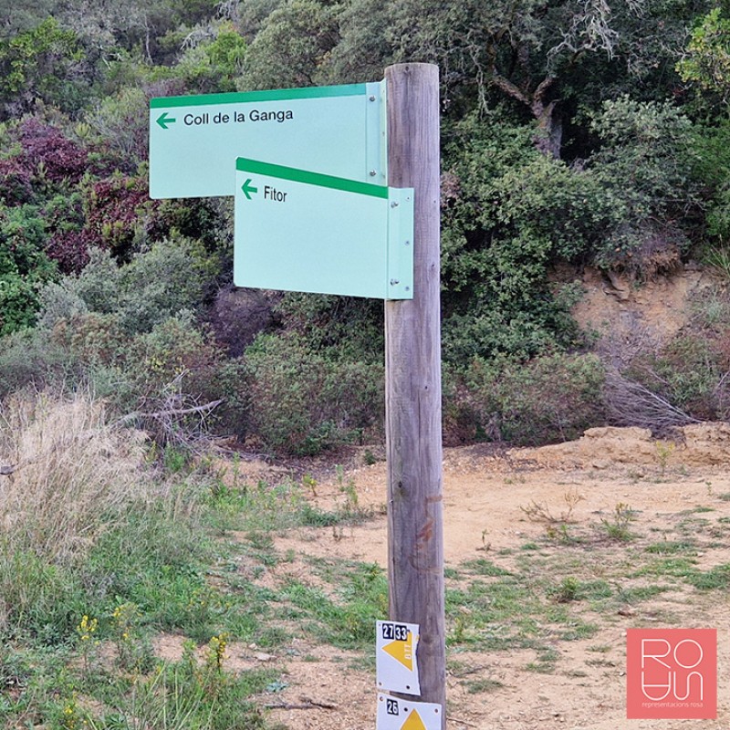 Banderoles de senyalització espais naturals protegits